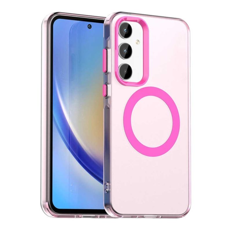 GENERICO - Carcasa para Samsung A55 5G Compatible Carga Magnética - Rosa