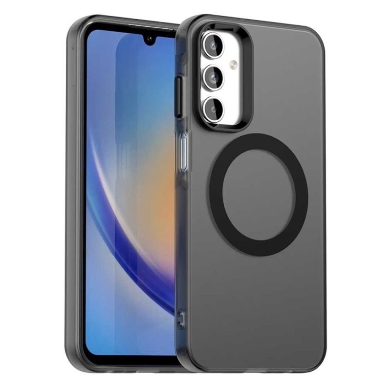 GENERICO - Carcasa para Samsung A15 4G y 5G Compatible Carga Magnética - Negro
