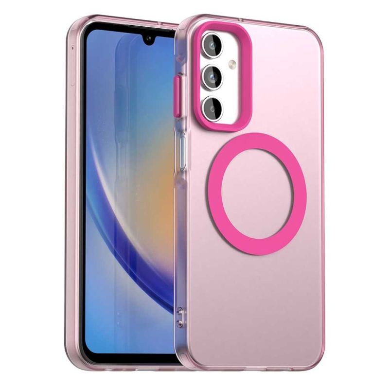 GENERICO - Carcasa para Samsung A15 4G y 5G Compatible Carga Magnética - Rosa