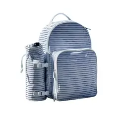 GENERICO - Mochila Cooler Set Picnic 2 Personas +vasos Platos Cubiertos