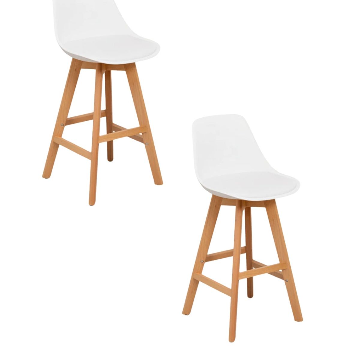 CORI CORI - Pack 2 Taburete Tulip 65cms Blanco