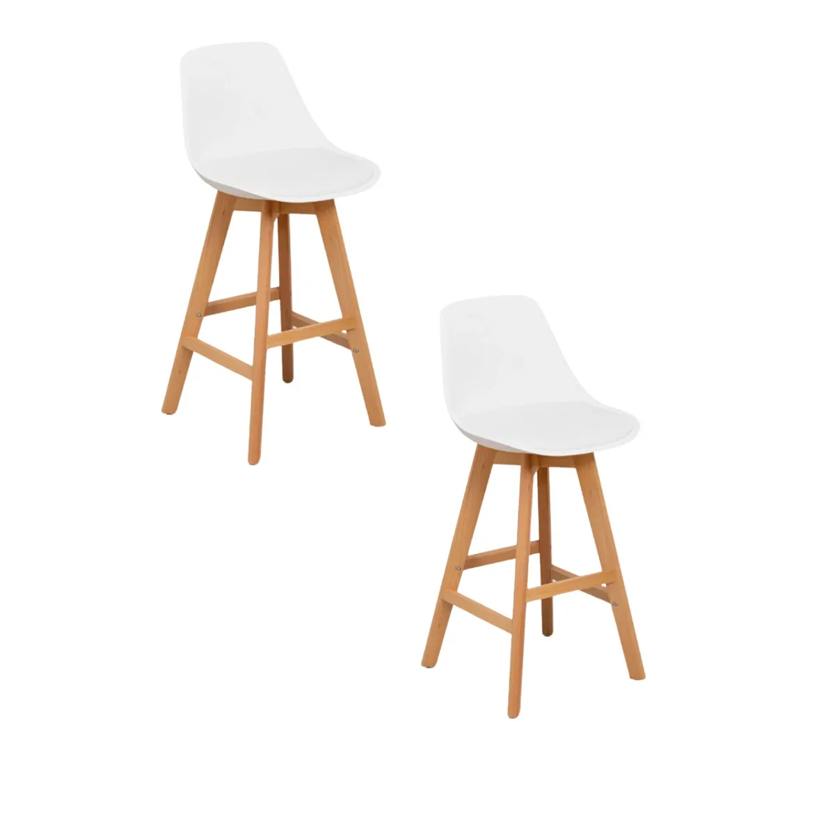 CORI CORI - Pack 2 Taburete Tulip 65cms Blanco