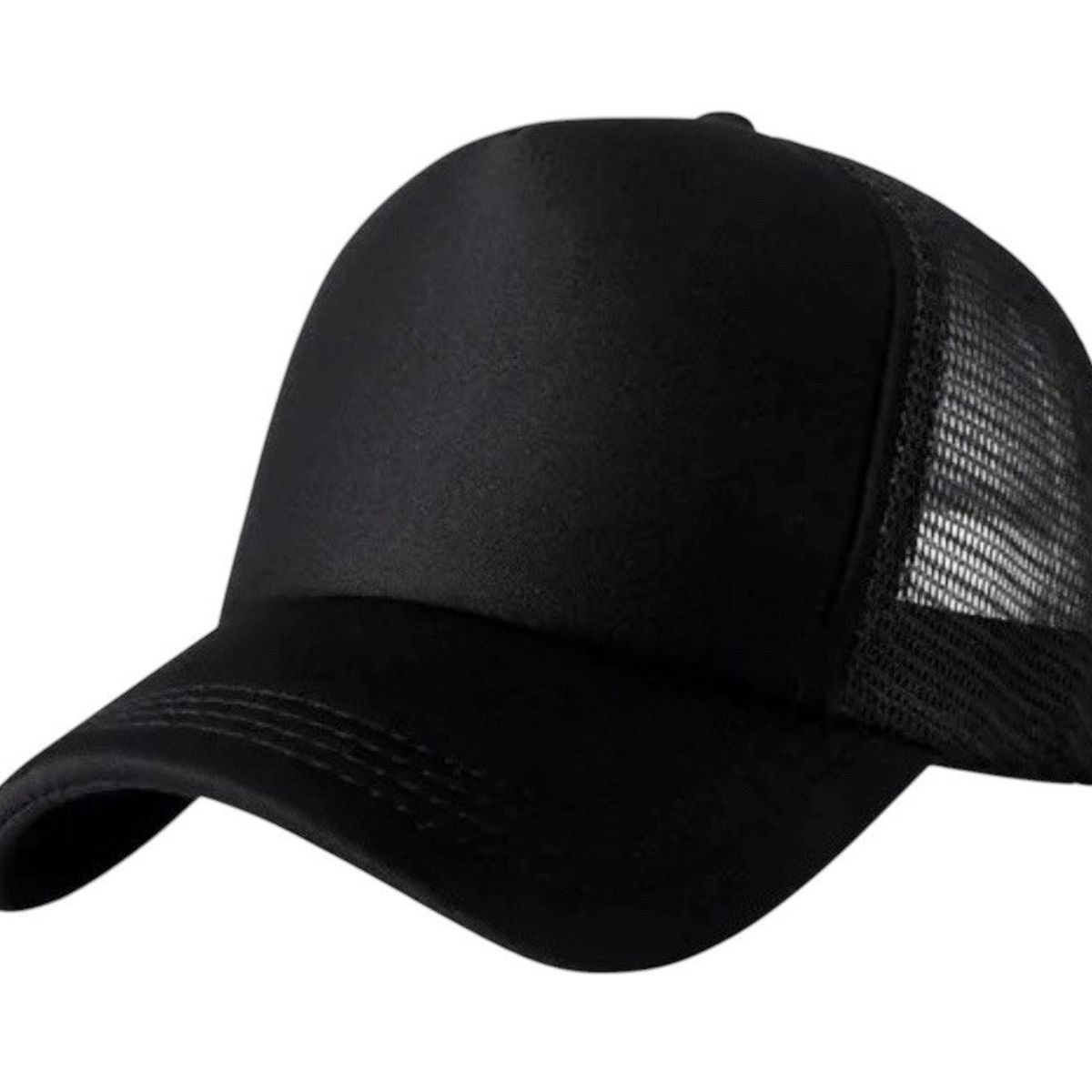 GENERICO - Jockey Gorro Negro con Malla para Estampar Adulto