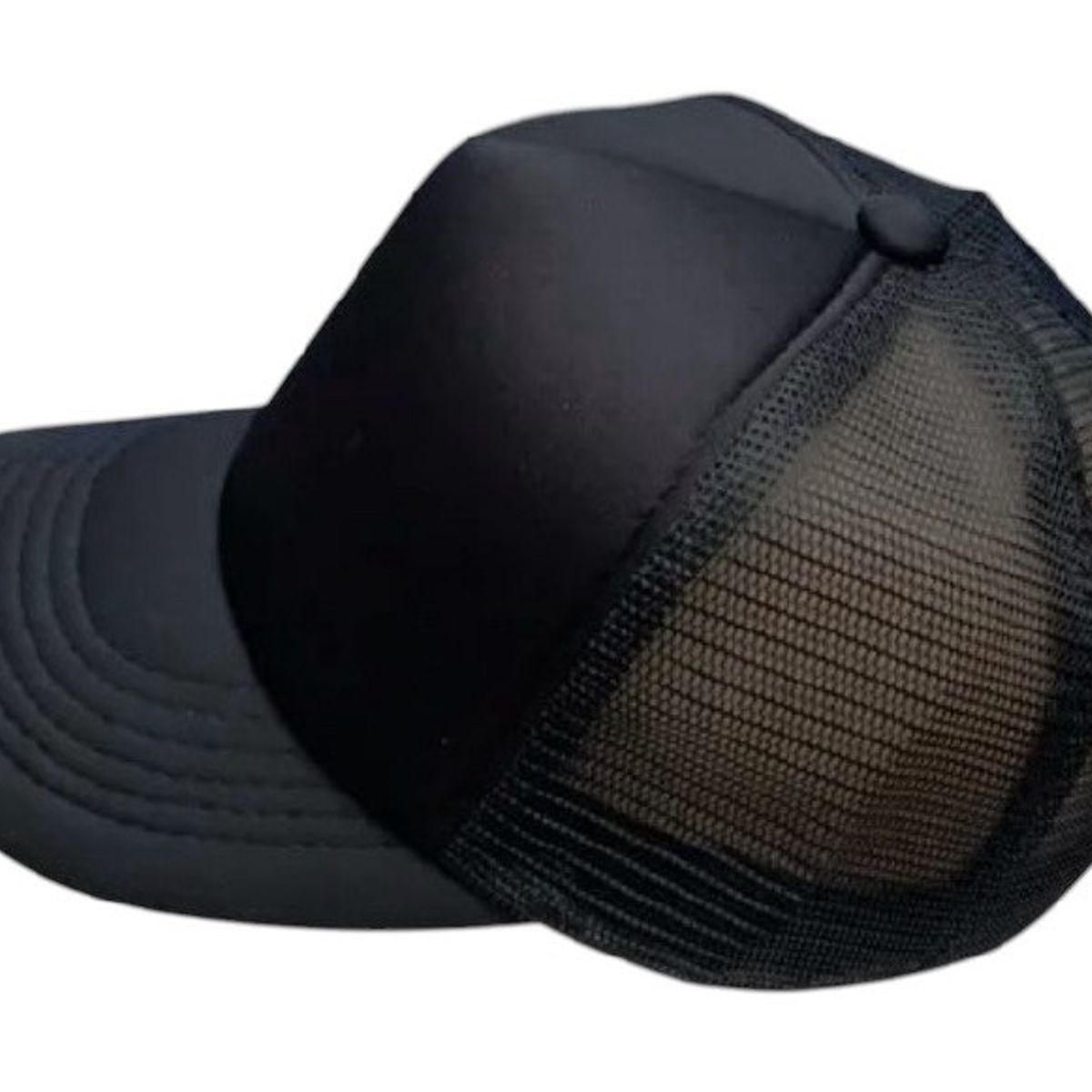 GENERICO - Jockey Gorro Negro con Malla para Estampar Adulto