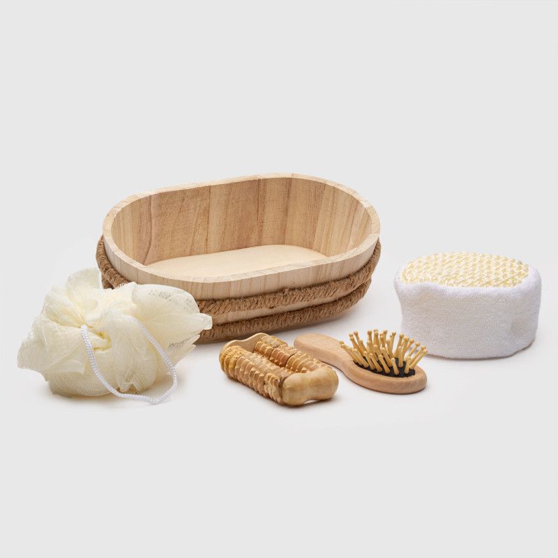ZAHR - Set de Spa en Madera – 5 Piezas
