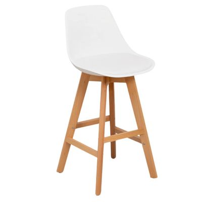 Imagen 2 del producto Pack 4 Taburete Tulip 65cms Blanco