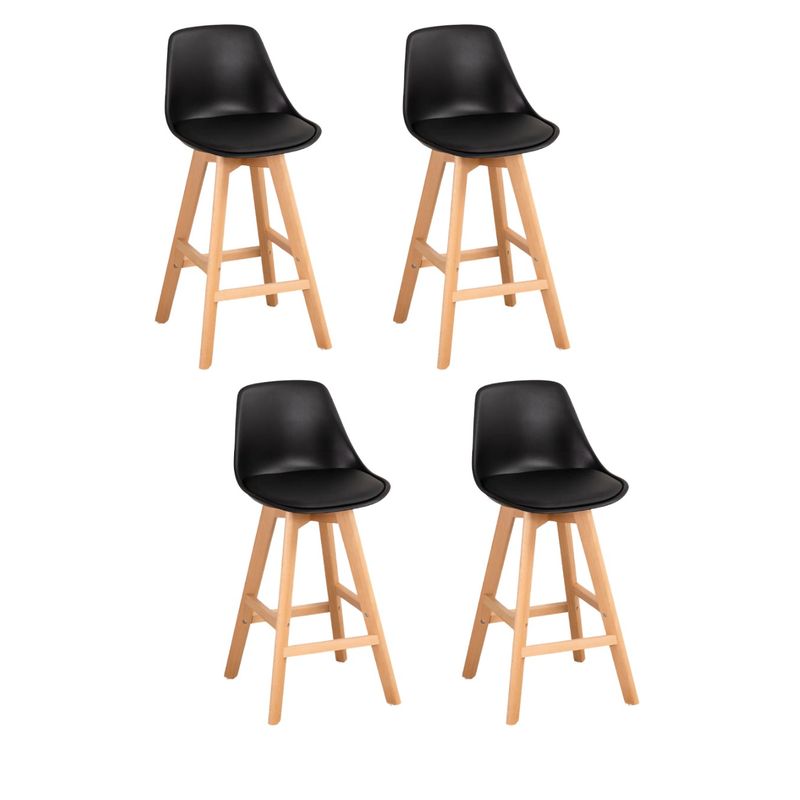 CORI CORI - Pack 4 Taburete Tulip 65cms Negro