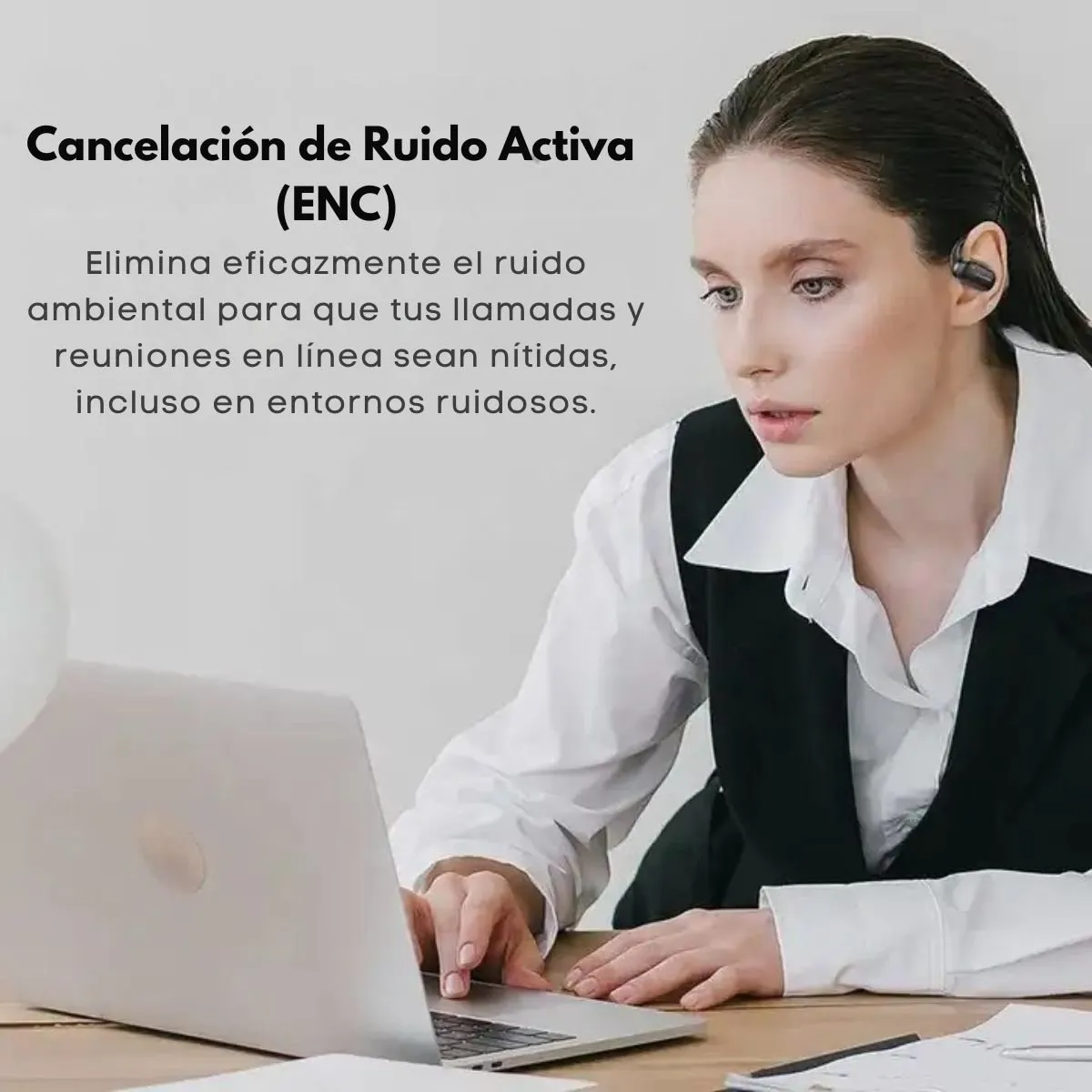 LANGSDOM - Audífonos Deportivo Bluetooth TWS ENC IPX Langsdom TS17 Negro