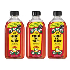 MONOI TIKI TAHITI - Pack 3 Tiare Gardenia Bronzant Sun Tan Oil 120ml