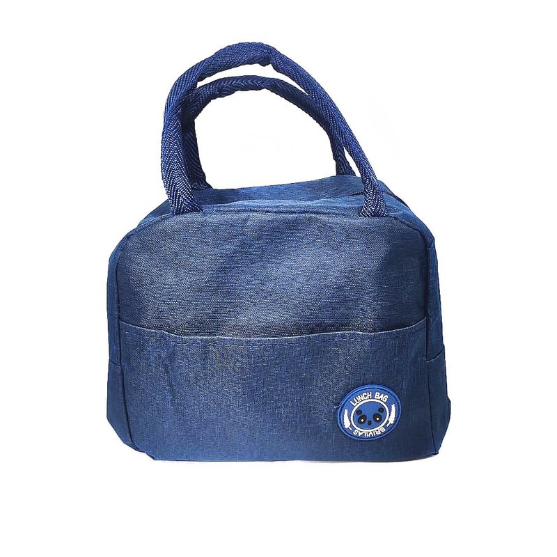 GENERICO - LONCHERA 22X18.5X12 AZUL MARINO X1UNI