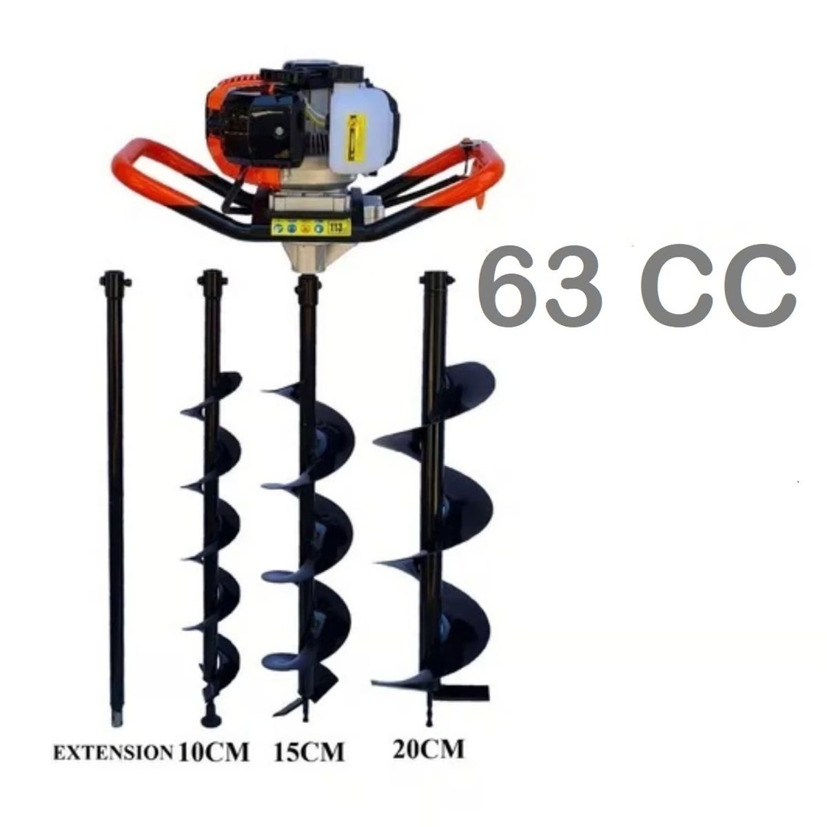 ALTERNATIVE - Ahoyador Barreno 63cc + 3 Brocas + Extesion - Profesional Japon