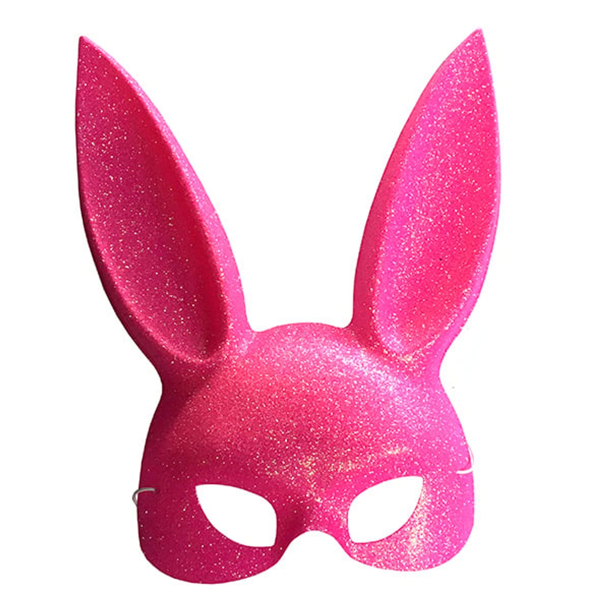 GENERICO - ANTIFAZ CONEJO GLITTER ROSADO X3 UNI