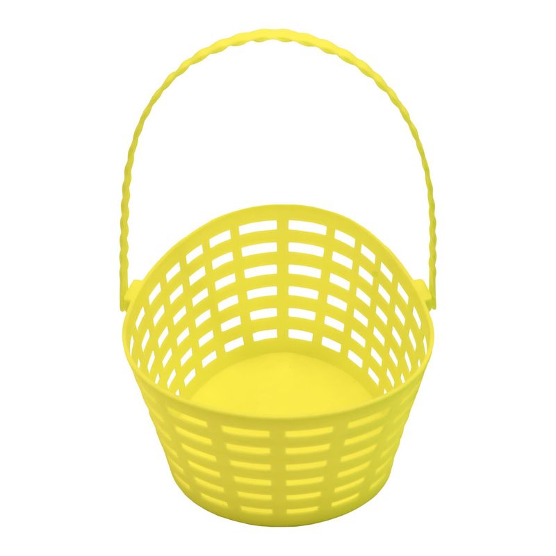 GENERICO - CANASTO PLASTICO HUEVITO 203X165X95CM PASTEL AMARILLO X1UNI