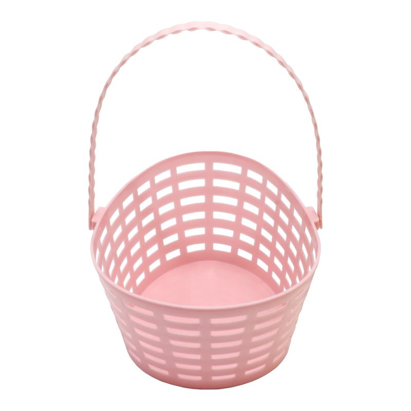 GENERICO - CANASTO PLASTICO HUEVITO 203X165X95CM PASTEL ROSADO X1UNI