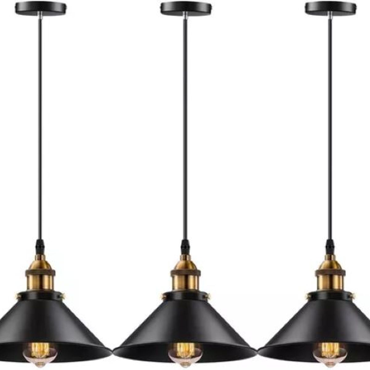 GENERICO - 2 Lámparas Colgante  Jaula Lámpara De Techo Industrial