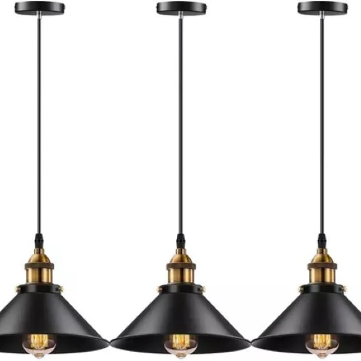 2 Lámparas Colgante  Jaula Lámpara De Techo Industrial, marca GENERICO - Foto Principal