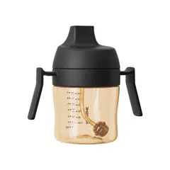 HEORSHE - Vaso Dental Care Sippy Cup 210 ml - Negro - 6+