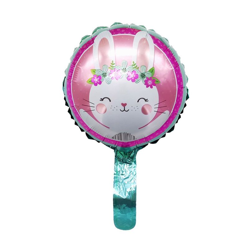 GENERICO - GLOBO METALICO 10 CONEJITO HAPPY X50 UNI