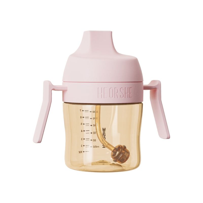 HEORSHE - Vaso Dental Care Sippy Cup Heorshe 210 ml - Rosado - 6+