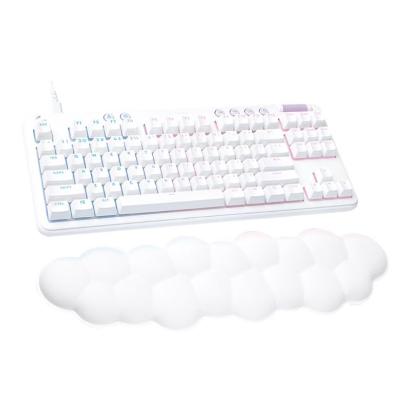 LOGITECH - Logitech G713 Teclado Gamer Switch GX Brown RGB Blanco Niebla
