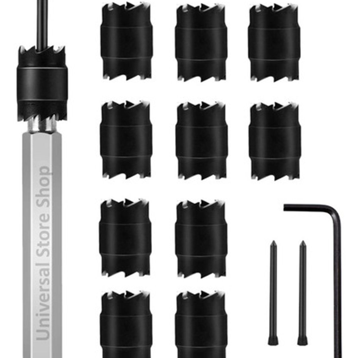 GENERICO - 13pzs Broca Remover Cortar Sacar Soldadura Sierra Acero Hss