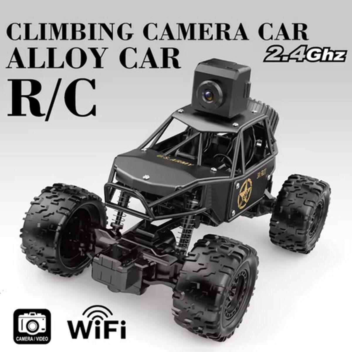 GENERICO - Auto Carro Control Remoto Cámara Wifi Live Video 2x Batería