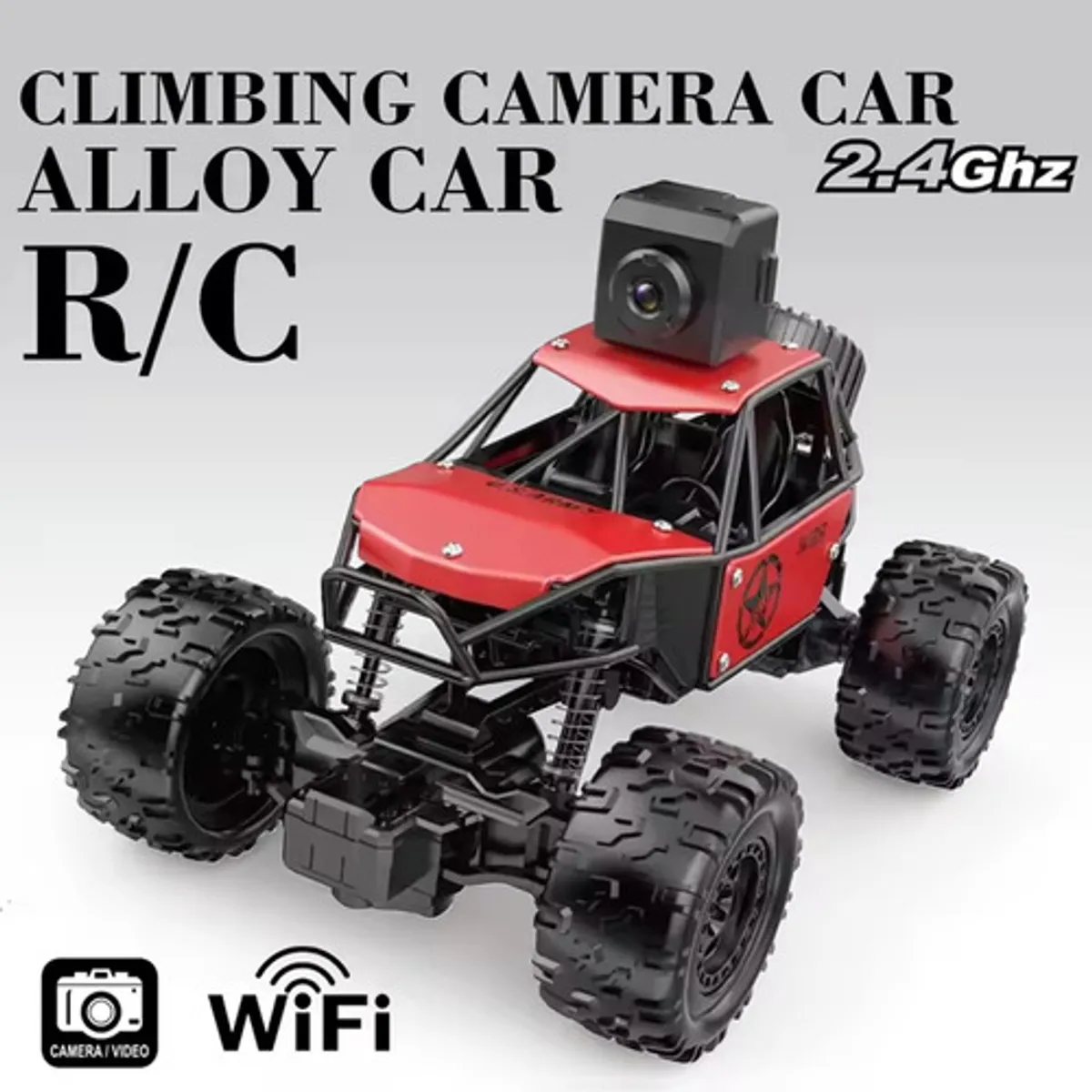 GENERICO - Auto Carro Control Remoto Cámara Wifi Live Video 2x Batería