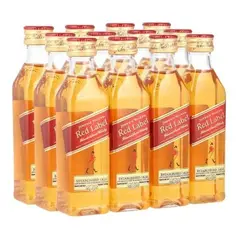 JOHNNIE WALKER - Pack 10 Miniaturas Whisky Red Label 50 ml