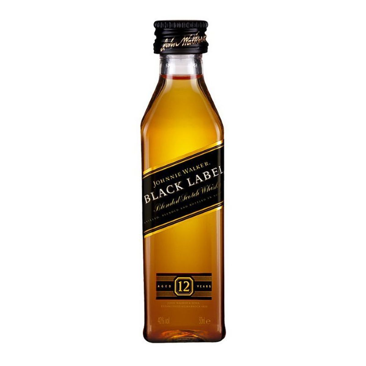 JOHNNIE WALKER - 10 Miniaturas Black Label Johnnie Walker 50 ml