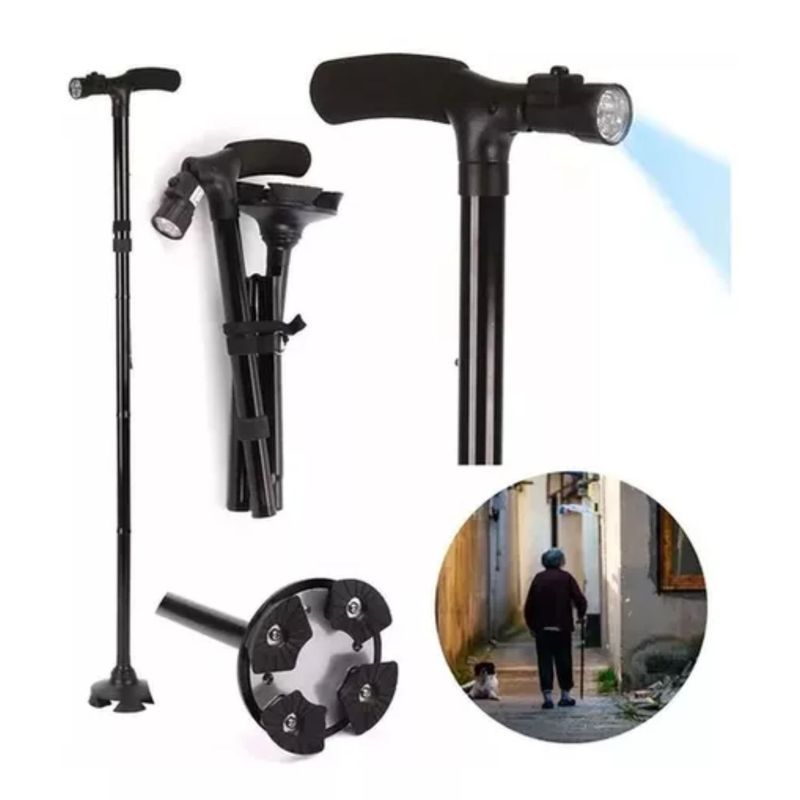 MOVI - BASTON ORTOPEDIGO PLEGABLE CON LUZ