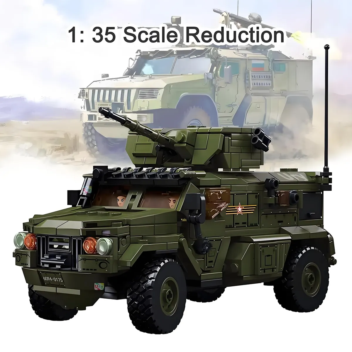 AZULAMAR - Bloques De Coches Blindados De Asalto Juego Regalo Chico