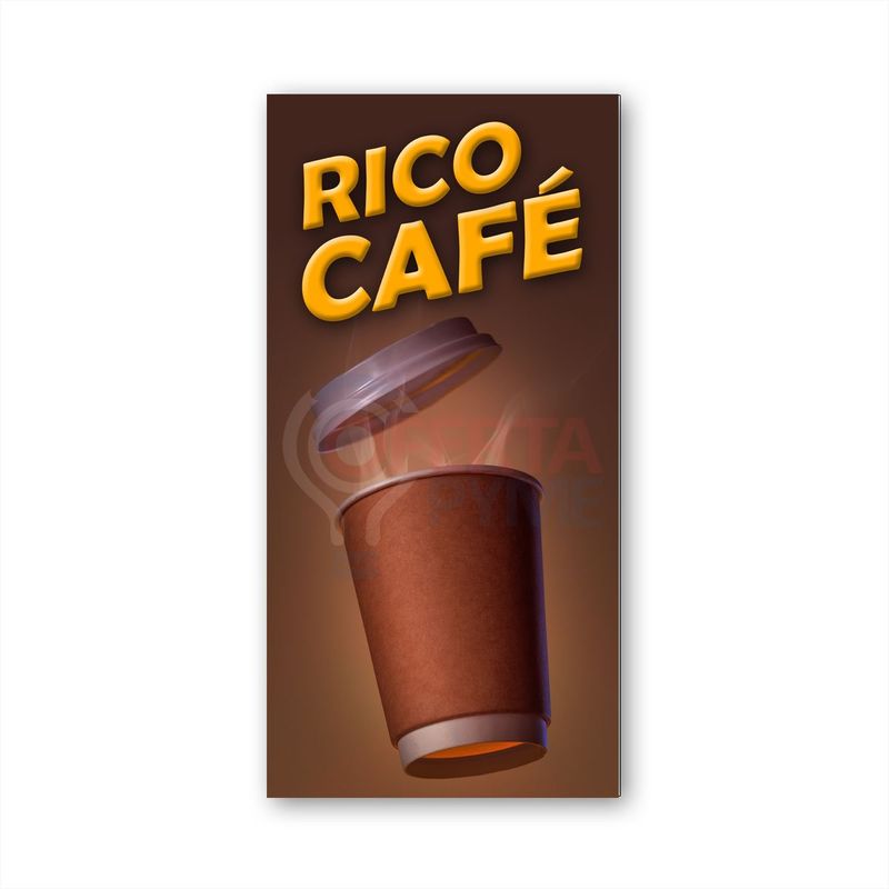 GENERICO - Pendón Publicitario colgante Café M2