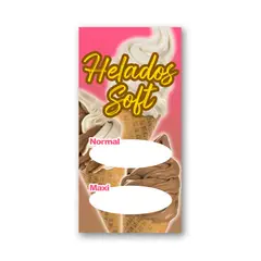 GENERICO - Pendón Publicitario colgante Helados Soft M02