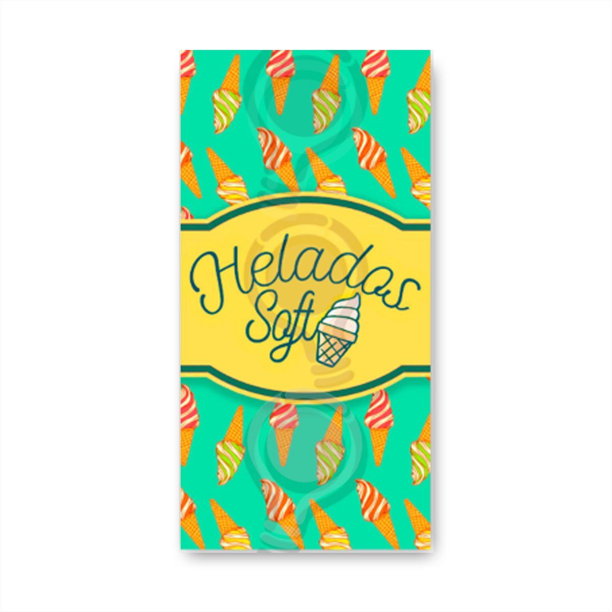 GENERICO - Pendón Publicitario colgante Helados Soft M05
