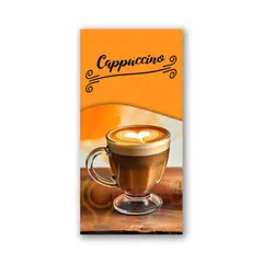 GENERICO - Pendón Publicitario colgante Cappuccino Café M4