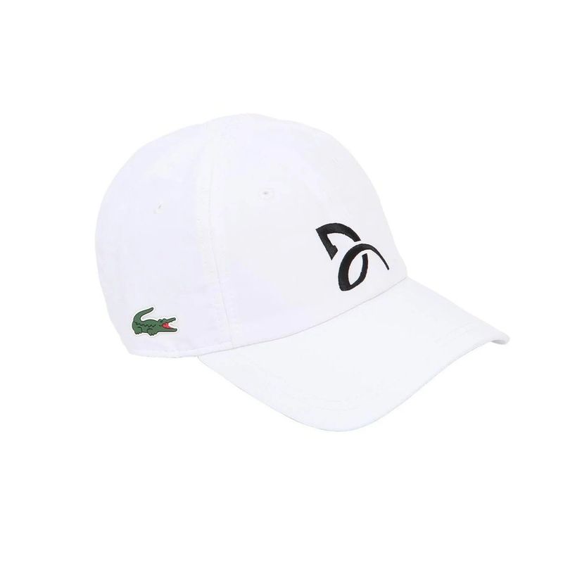 LACOSTE - Gorro Lacoste Novak Djokovic Blanco Tenis Padel