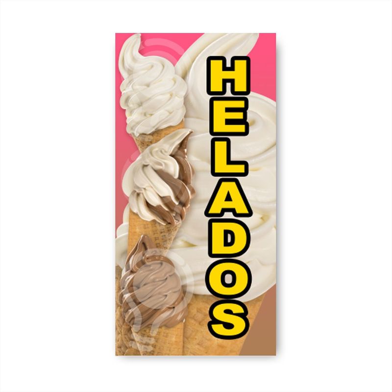 GENERICO - Pendón Publicitario colgante Helados