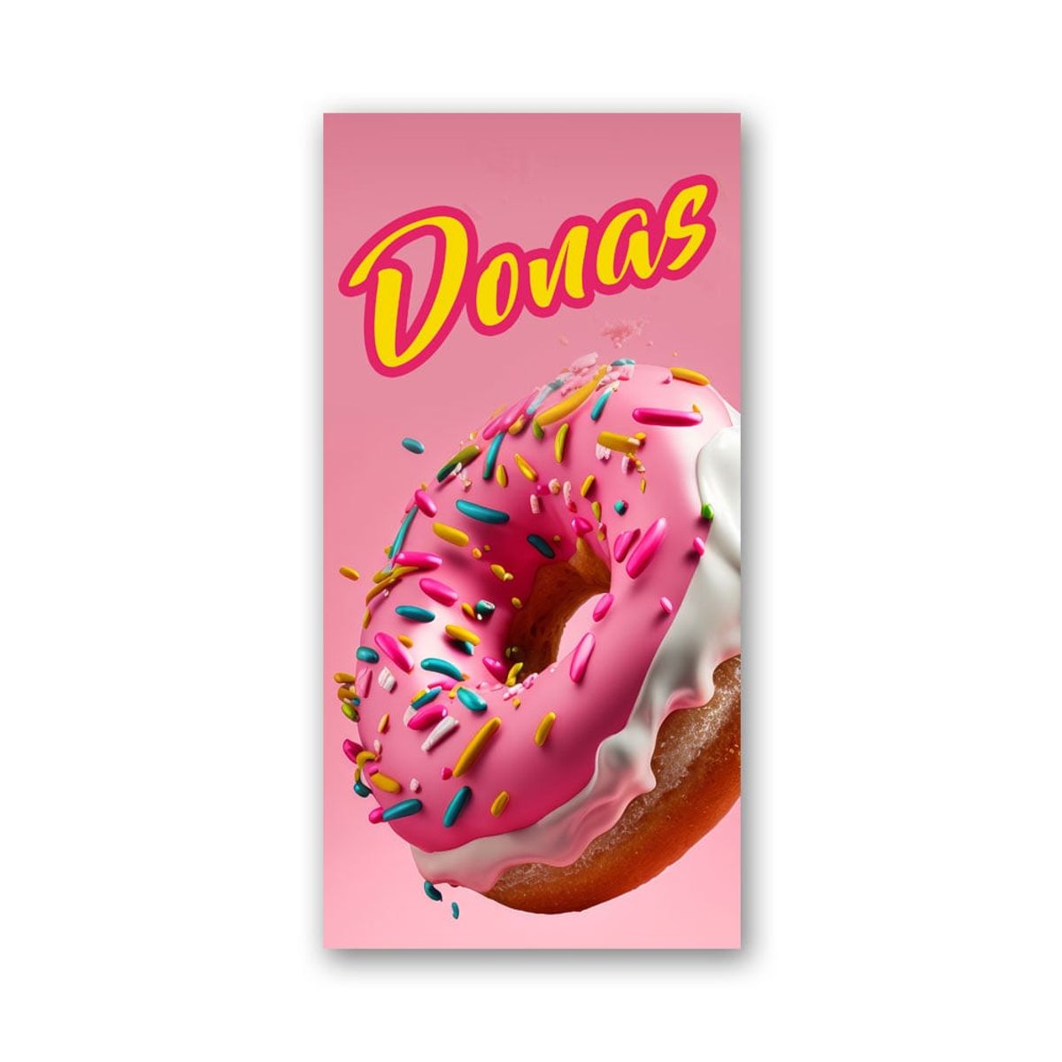 GENERICO - Pendón Publicitario colgante Donas