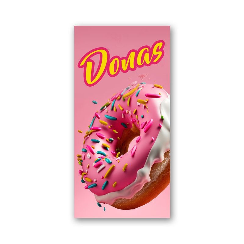 GENERICO - Pendón Publicitario colgante Donas