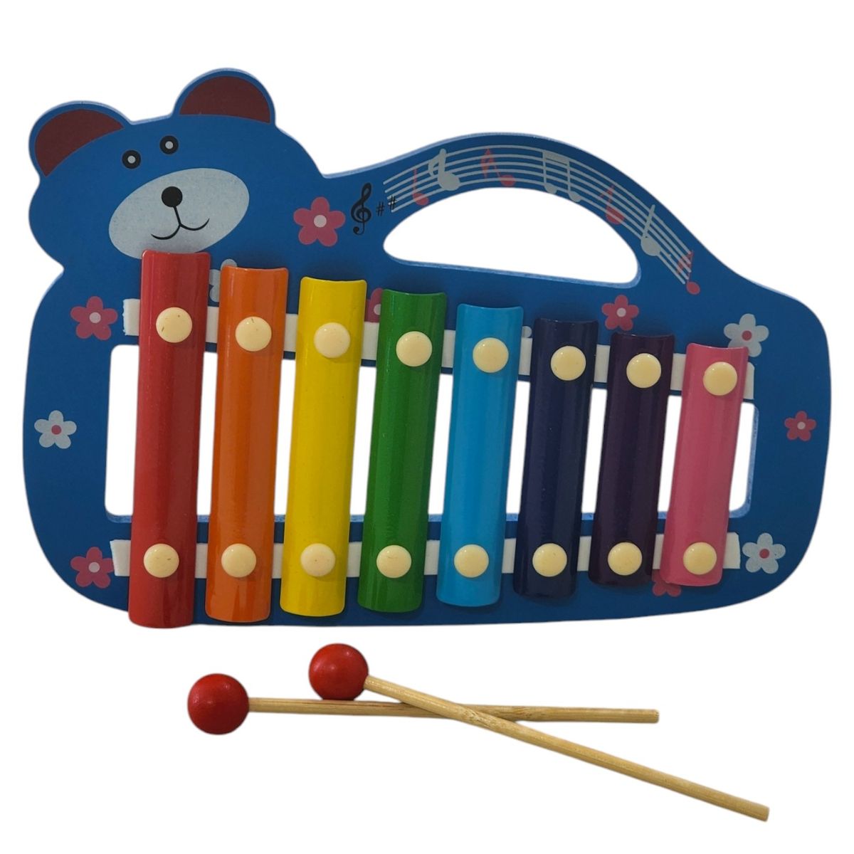 OEM - Xilófono Juguete Musical Infantil de Madera Colores 55504
