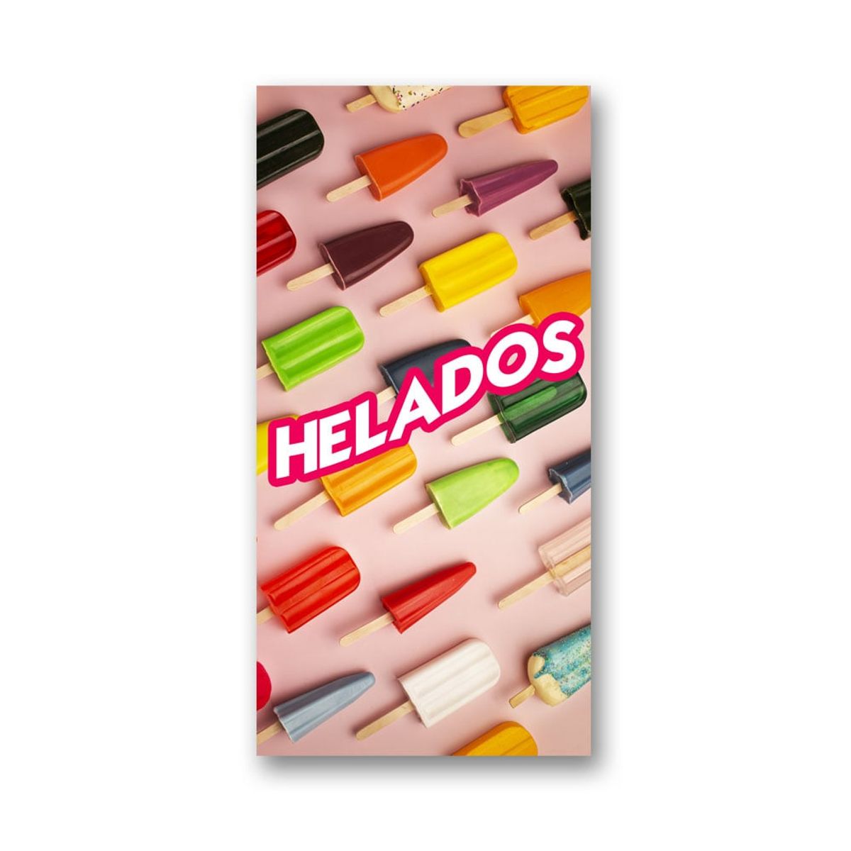 GENERICO - Pendón Publicitario colgante Helados Paletas M1