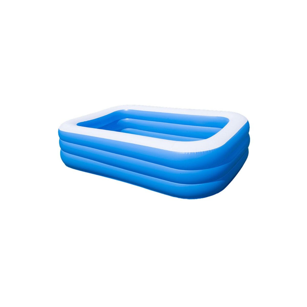 GENERICO - Piscina Inflable 3 Anillos Rectangular 210x140x60cm NL