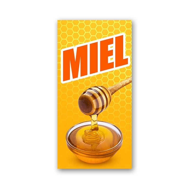 GENERICO - Pendón Publicitario colgante Miel