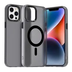 GENERICO - Carcasa para iPhone 12 Pro Compatible Carga Magnética - Negro