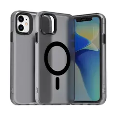 GENERICO - Carcasa para iPhone 12 Compatible Carga Magnética - Negro