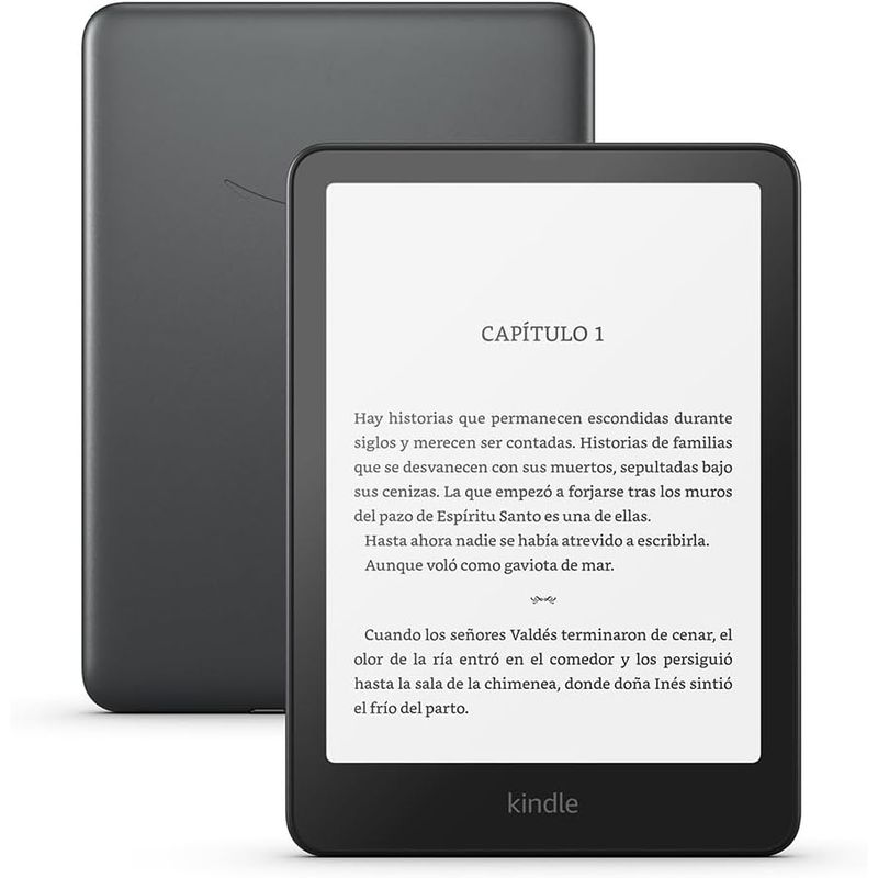 AMAZON - Nuevo Kindle Paperwhite Signature 7.0 32gb Metallic Black 12va Gen 2025 Funda Negra
