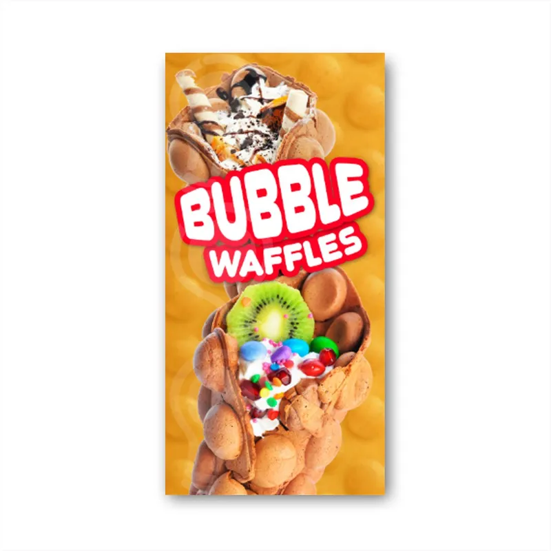 GENERICO - Pendón Publicitario colgante Bubble Waffles