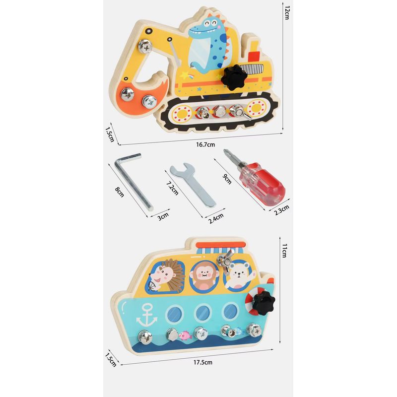 GENERICO - Juego De mini herramienta destornillador Niños Juguete Bote