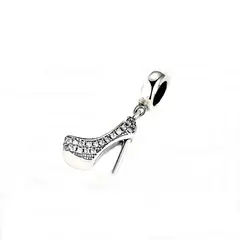 JOYAS MYTOKE - Colgante Taco Alto Con Brillos De Plata Fina 925