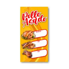 GENERICO - Pendón Publicitario colgante Pollo Asado M2 Precio